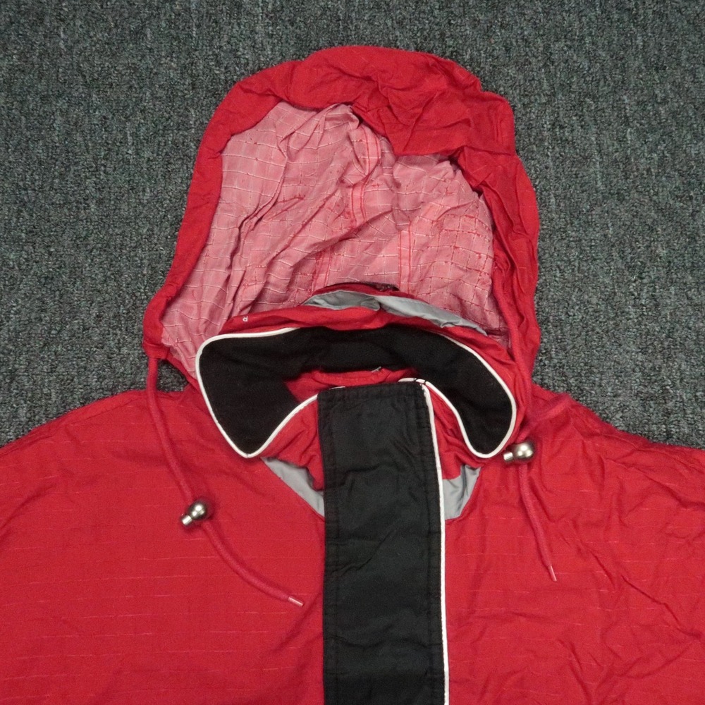 VINTAGE Ohio State Buckeyes Jacket Mens XL Red Starter 90s Pullover Anorak Lined - Picture 2 of 14